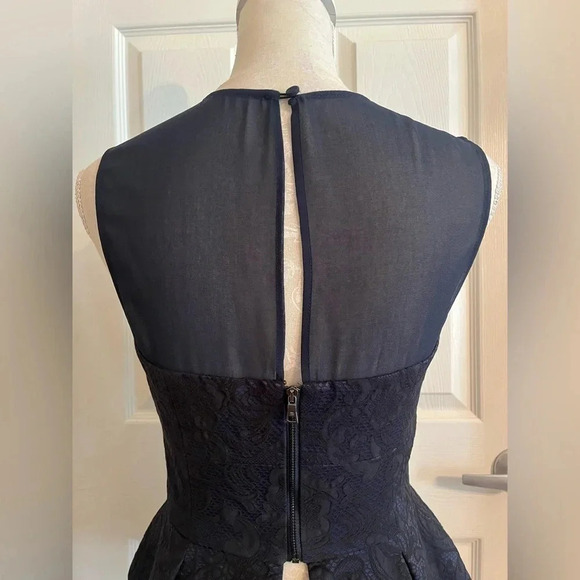 BCBGMaxAzria Noemi Corset Peplum Blouse in Dark Navy size S - Picture 8 of 14